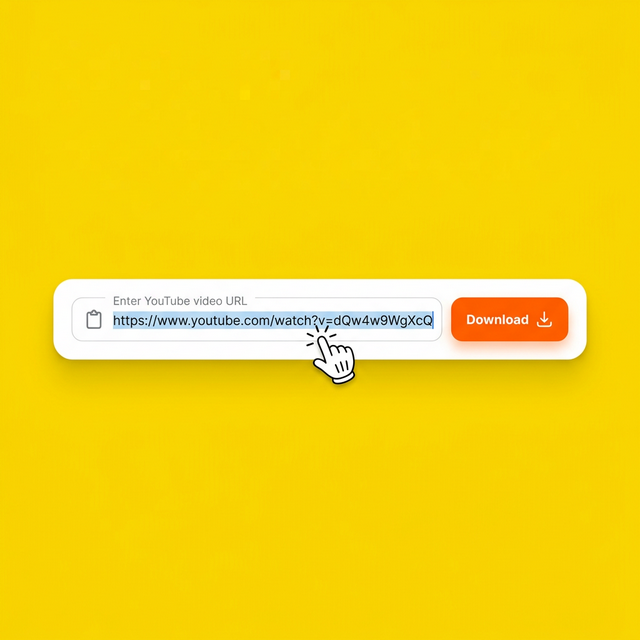 Step 2: Paste URL in YouTube downloader
